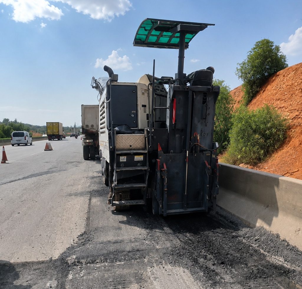 Poursuite des travaux d’entretien et d’aménagement sur l’autoroute A2 à El Adjiba.